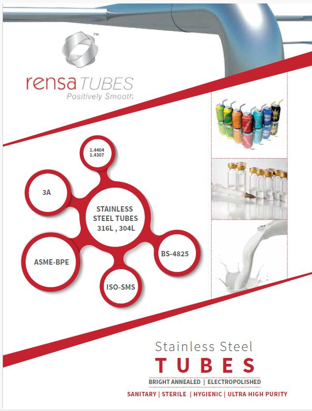 Rensa sanitary tubes and fittings to 3A brochure (PDF)